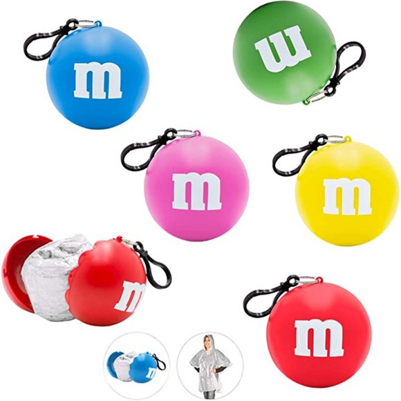 NEW M&M's Green Rain Poncho Ball  One Size - Picture 5 of 11
